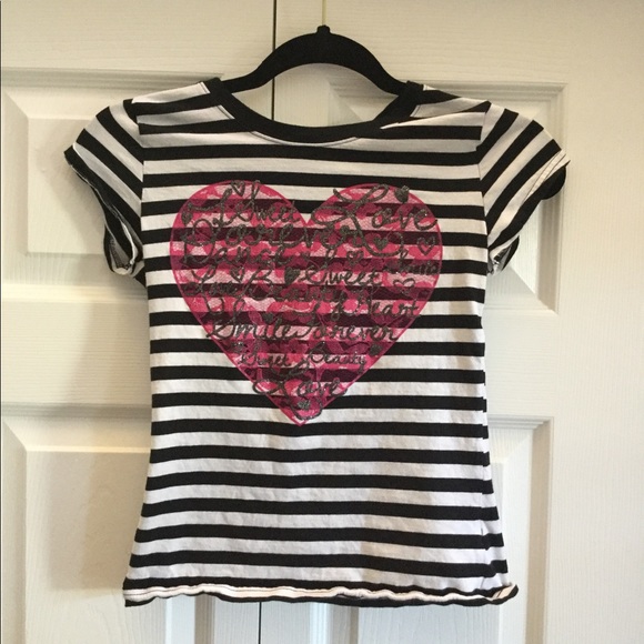 Girls large heart tee - Picture 1 of 1